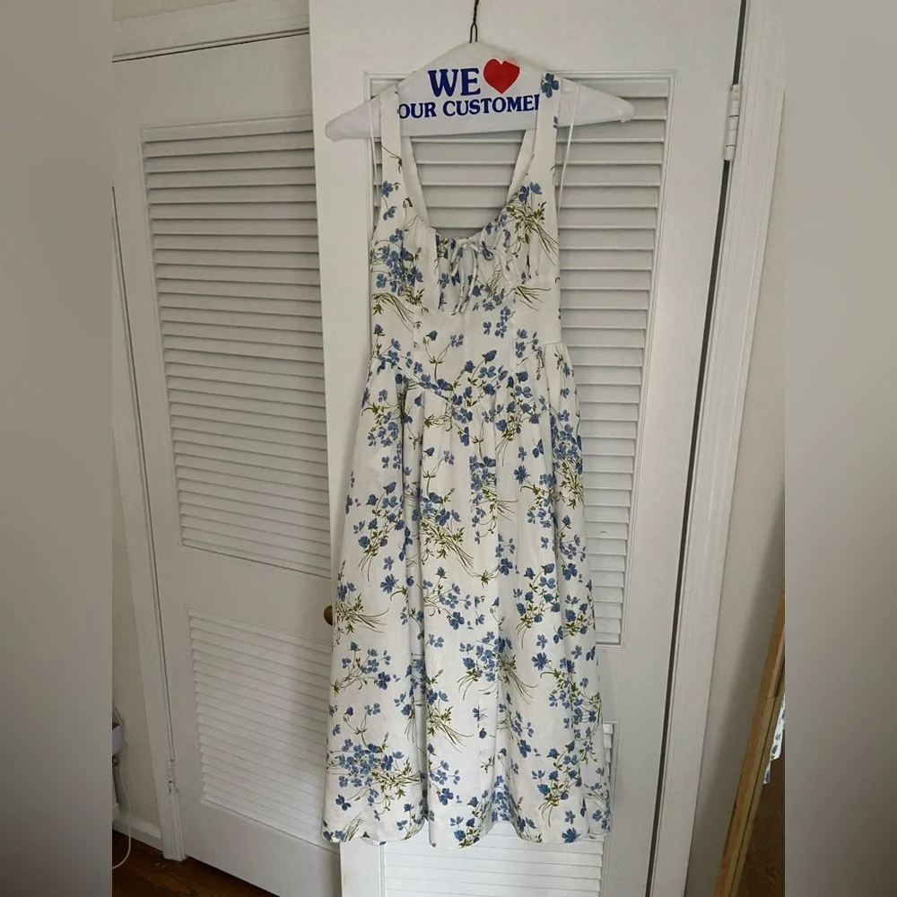 Reformation Balia Linen Midi Dress - Picture 1 of 3